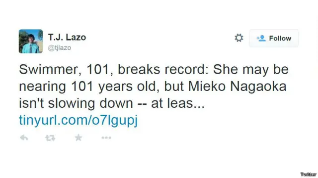 salah satu twitter yang menanggapi prestasi Nagaoka