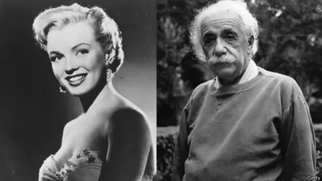 آلبرت اینشتین و مرلین مونرو هر یک در دو عرصه مختلف از چهرههای تعیینکننده قرن بیستم بودند