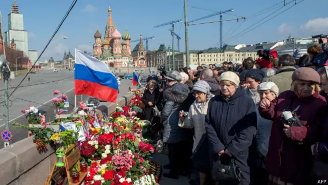 Акция памяти на Большом Москворецком мосту