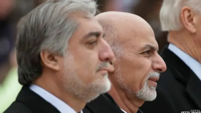 अशरफ़ गनी और अब्दुल्ला अब्दुल्ला