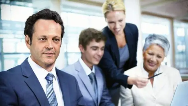 Diễn viên Vince Vaughn xuất hiện trong một trò lừa tiếp thị cho phim Unfinished Busines