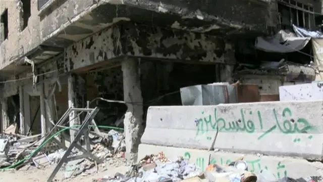 أقيم مخيم اليرموك اقيم عام 1948 لإسكان اللاجئين الفلسطينيين الذين اضطروا لمغادرة مدنهم وقراهم الفلسطينية بعد إقامة دولة إسرائيل.