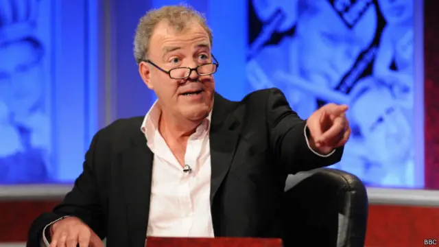 Jeremy Clarkson ketika menjadi pembawa acara satir politik di BBC, Have I Got News for You.