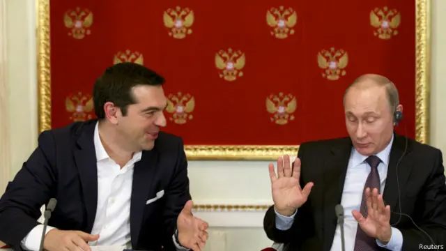 Алексис Ципрас и Владимир Путин