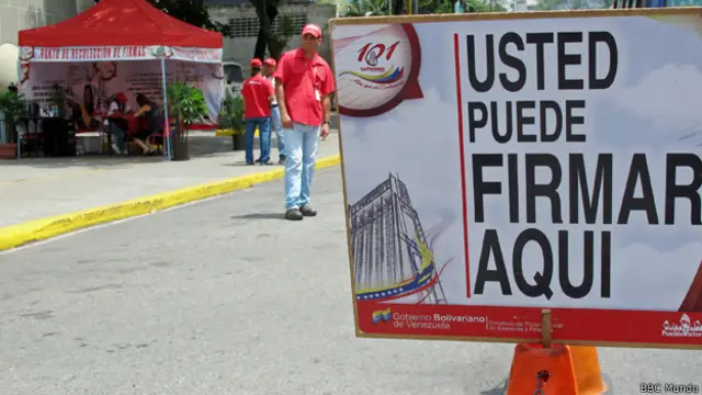 Punto de recolección de firmas