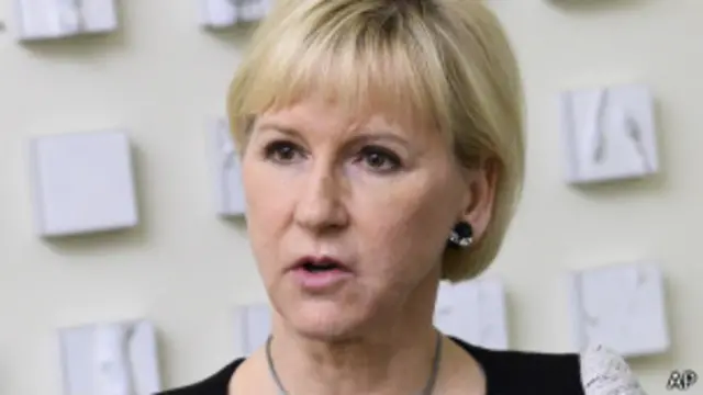 स्वीडन की विदेश मंत्री मार्गोट वॉलस्ट्रौम