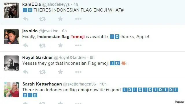 sambutan pengguna Twitter Indonesia