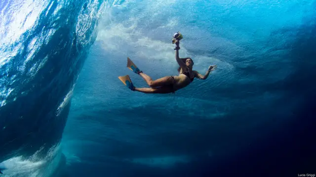 Фотограф под водой. Люсия Гриджи