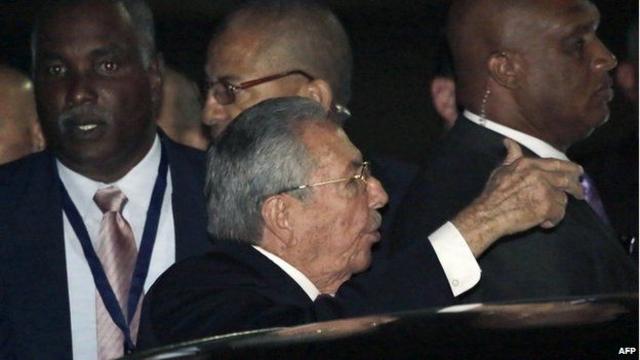 Castro también llegó a Panamá en la noche del jueves.