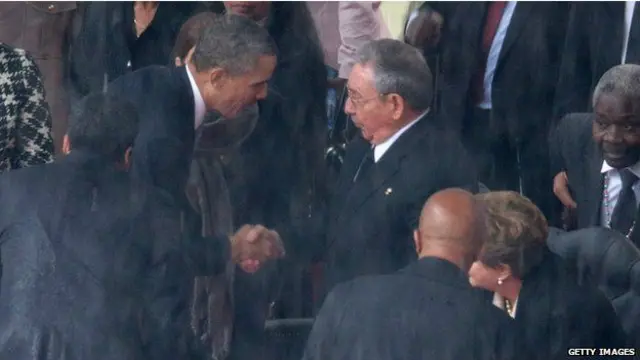 奥巴马与卡斯特罗