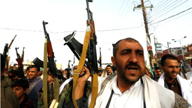 طرفداران حوثی‌ها در یمن