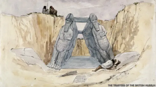 Pintura de las excavaciones