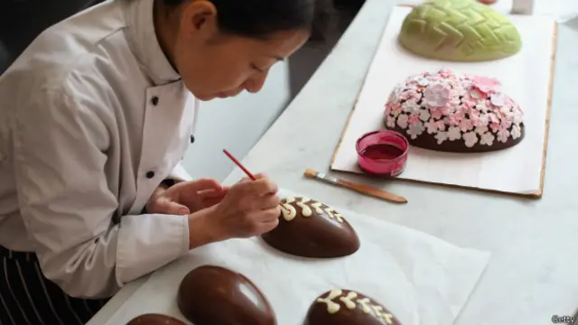 Изготовление пасхальных яиц