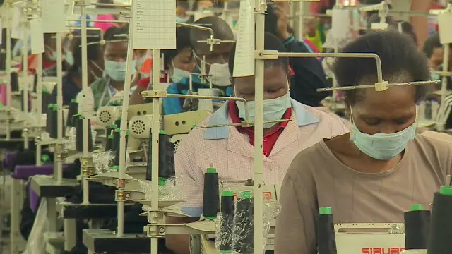 莱索托的服装工人