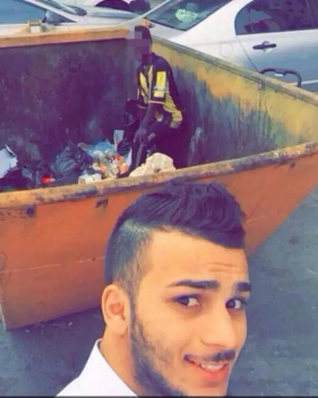 یہ تصویر سنیپ چیٹ پر پہلے پہل ڈالی گئی تھی