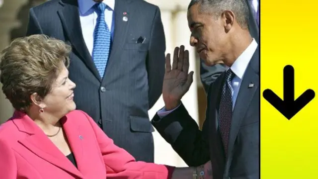 Dilma Rousseff junto a Barack Obama