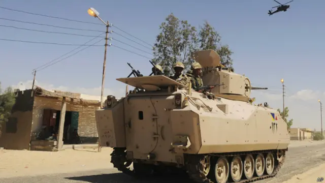 يشن الجيش المصري عمليات موسعة في سيناء منذ بضعة أشهر