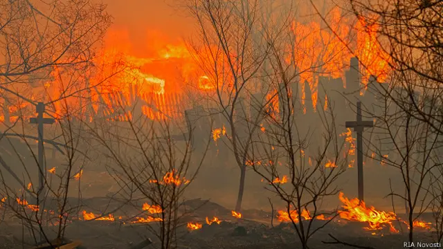 Пожары в Хакасии