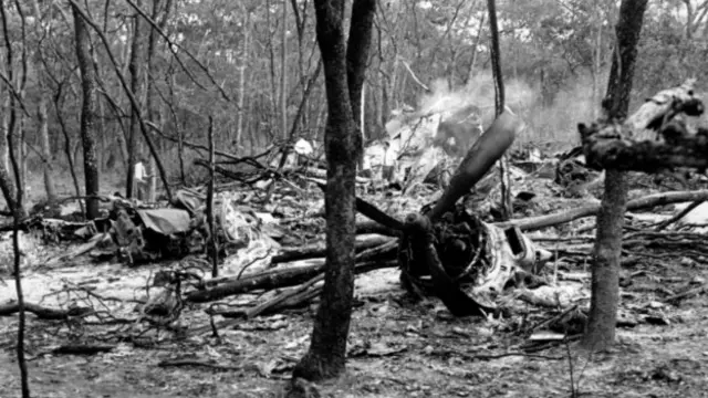 Место авиакатастрофы генерального секретаря ООН Дага Хаммаршельда