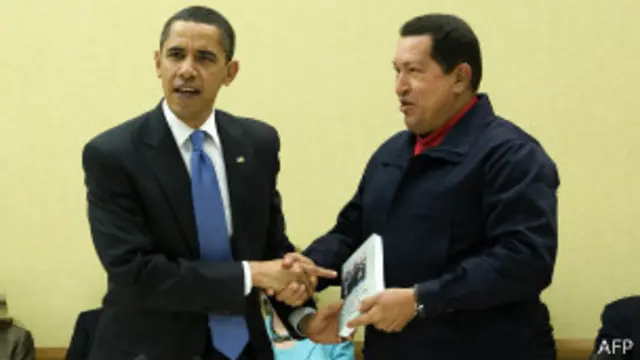 Obama y Chávez
