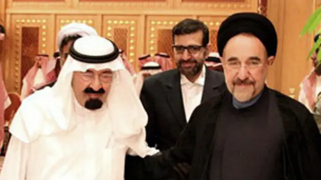 محمد خاتمی (راست) امیر عبدالله (چپ) در تهران