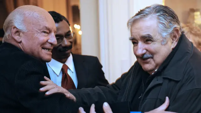 Eduardo Galeano y José Mujica