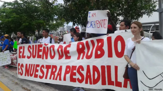 Manifestación en Miami