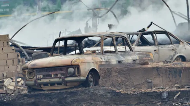 Сожженные машины