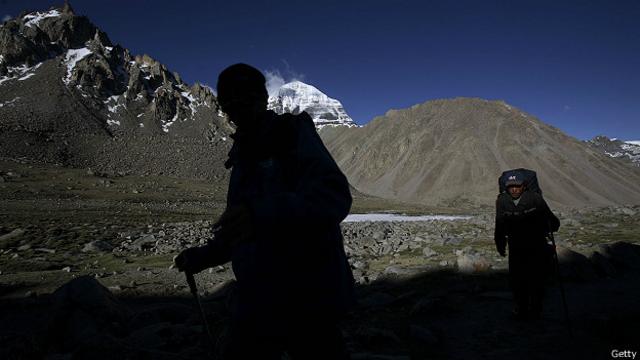 Тяжелый туристический маршрут в Гималаях