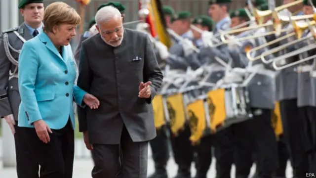 नरेंद्र मोदी, एंगेला मर्केल