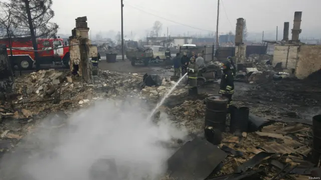 пожежі в Росії