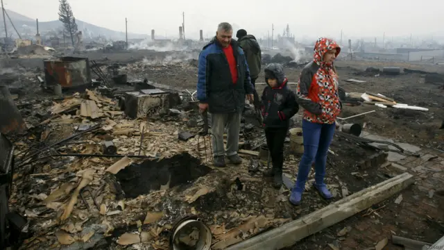 пожежі в Росії