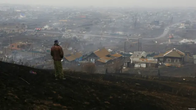 пожежі в Росії