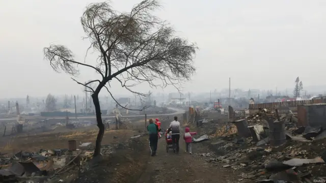 пожежі в Росії