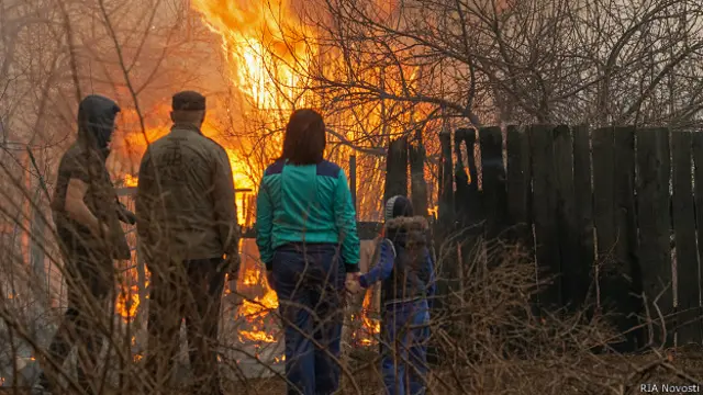 Лесные пожары в России
