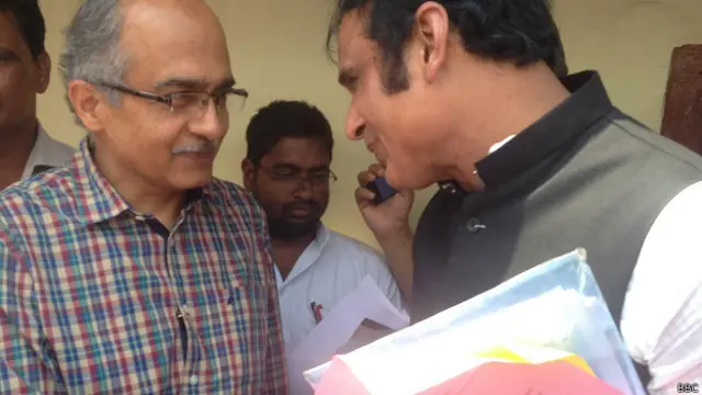 प्रशांत भूषण, आप, स्वराज संवाद