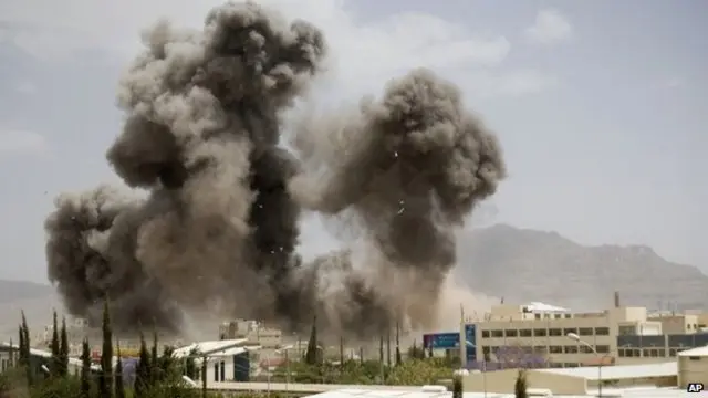 سعودی اتحاد کی جانب سے جاری فضائی بمباری میں کوئی وقفہ دیکھنے میں نہیں آیا ہے