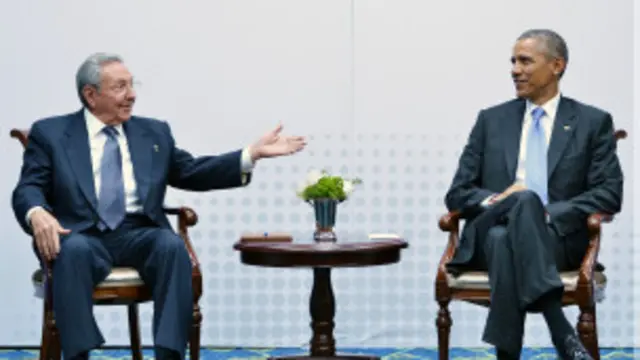 Raúl Castro y Barack Obama