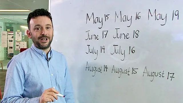 یہاں ریاضی داں ایلکس بیلوز کو اس سوال کو حل کرتے ہوئے دیکھا جا سکتا ہے