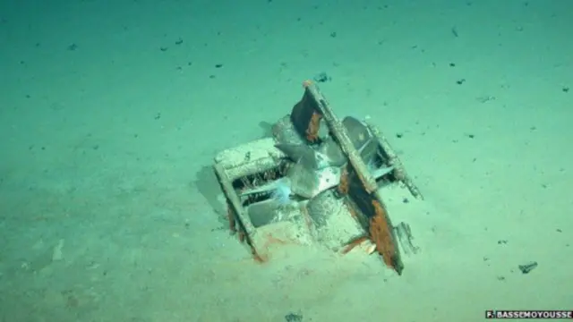 C'est le propulseur du navire qui a été d'abord repéré par l'équipe de chercheurs, dans le Sud de l'océan Atlantique. 