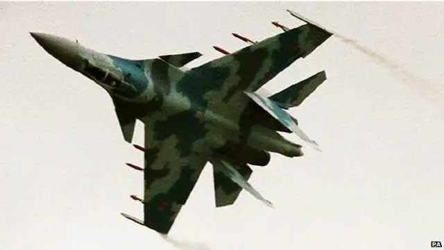 Hình minh họa máy bay Sukhoi 