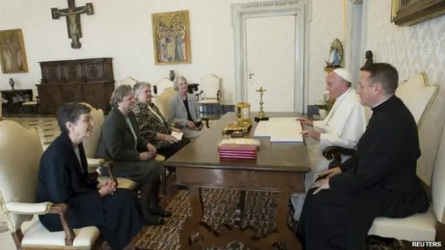 婦女信仰大會代表團與教宗會談