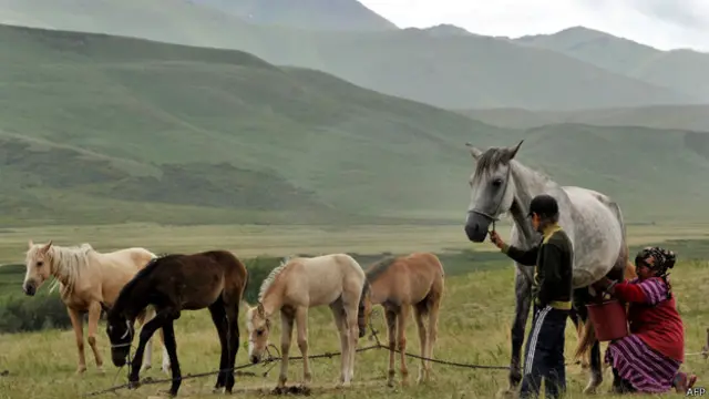 قرغيزيا احدى الدول التي يمر بها طريق الحرير التاريخي