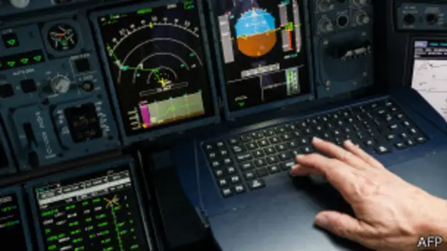 Sistema de navegacion de un avión