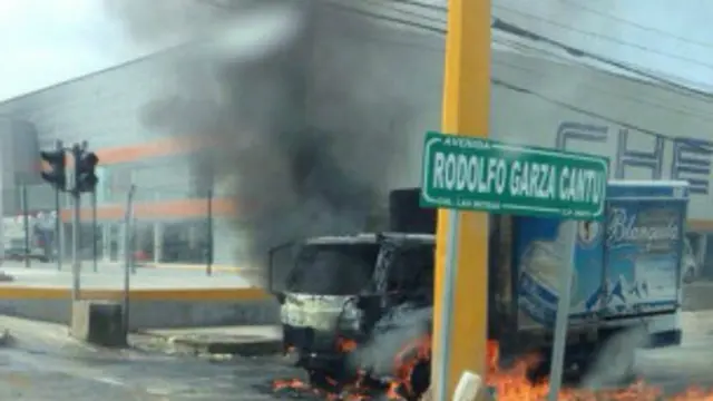 Violencia en Reynosa, Tamaulipas, por la captura de El Gafe. Foto: AFP