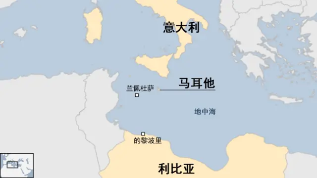 地中海海域地區地圖