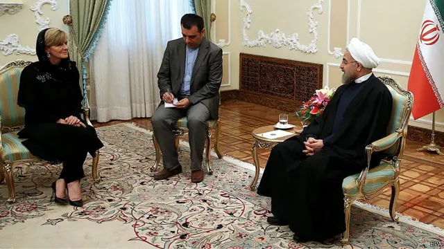 آسٹریلوی وزیرِ خارجہ نے دورۂ تہران کے دوران ایرانی قیادت سے ملاقاتیں کیں