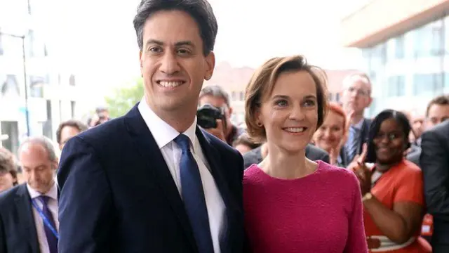 米利班德的妻子说，她是在拉票过程中爱上了他。