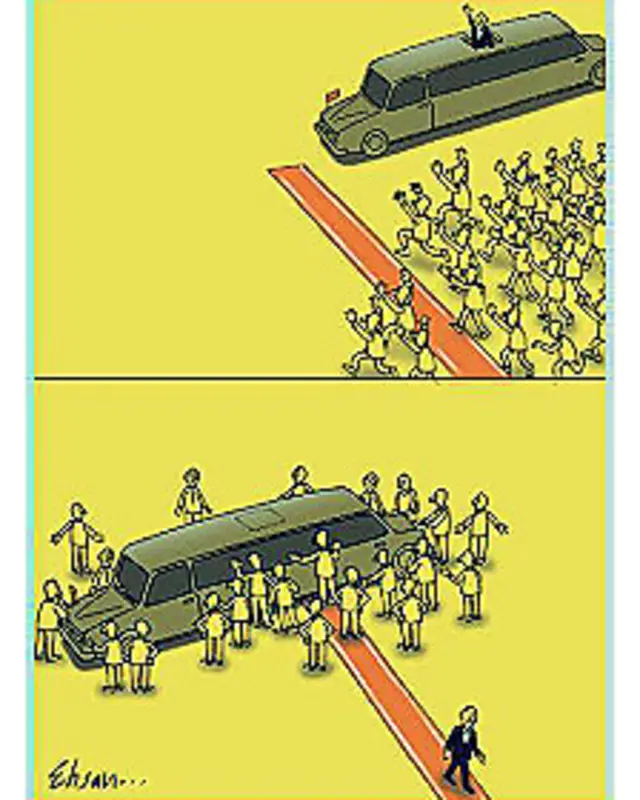 کارتون احسان گنجی، بی قانون 