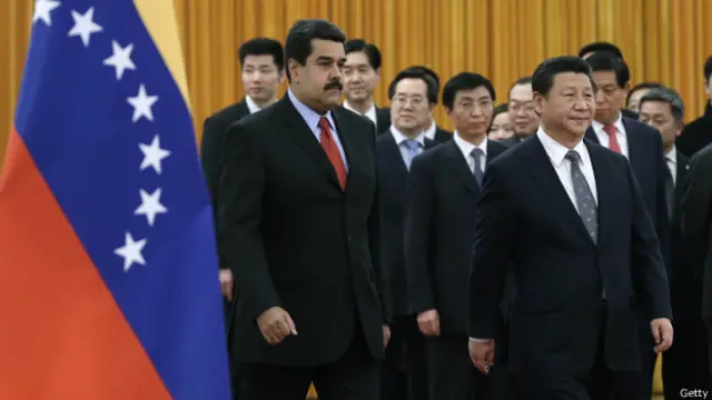 Presidente de venezuela con el Gobierno de China